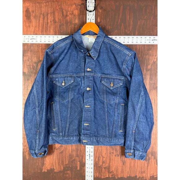 Big Mac Workwear Denim Jacket Trucker Union Made Vintage Indigo Blue Mens XL EUC - Picture 2 of 10
